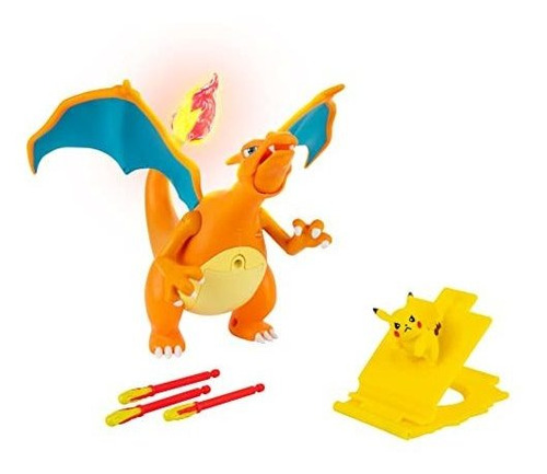 Figura De Pokémon Charizard Deluxe - Incluye Figura Interac