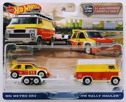 Hot Wheels Premium Team Transport Mg Metro Gr4 Hw Rally