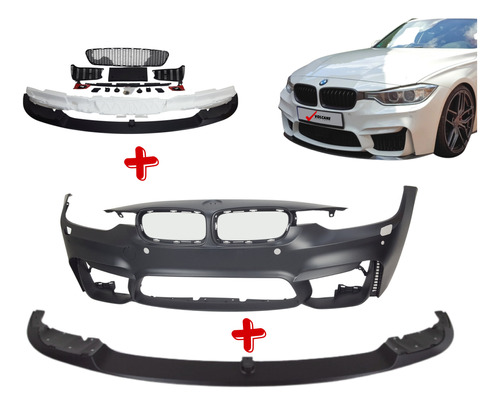 Body Kit Dianteiro Bmw 335i 2013 2014 2015 M3 Com Lip