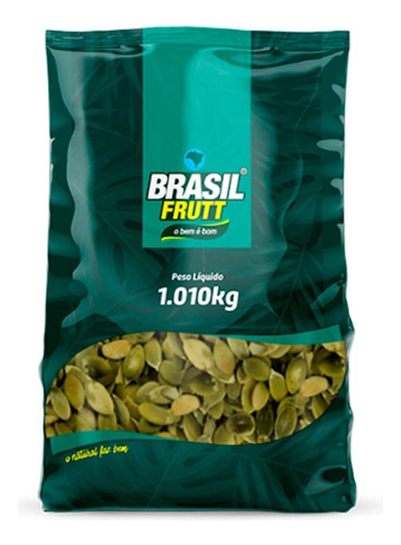 Semente Abóbora Sem Casca Torrada Salgada 1kg Brasil Frutt