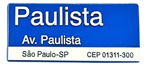 Lindo Imã De Geladeira Av: Paulista São Paulo Souvenir