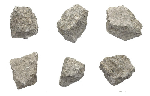 Paquete De 6 Piedras Calizas Fósiles Crudas, Muestras ...