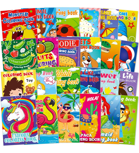 Omgouue 24 Libros Pequenos Para Colorear Para Ninos De 2 A 4