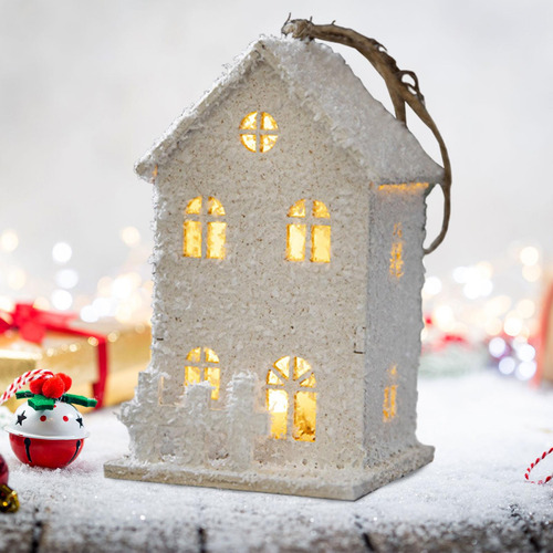 Colgante De Árbol De Navidad, Casa De Pueblo Con Estilo F