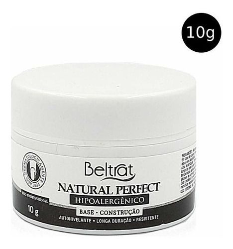 Gel Beltrat Capa Base Natural Perfect 10g Alongamento Unhas