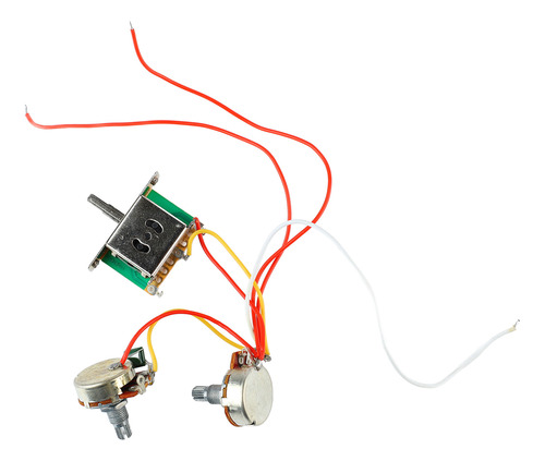 Arnés De Cableado Para Guitarra De 3 Pastillas, Interruptor