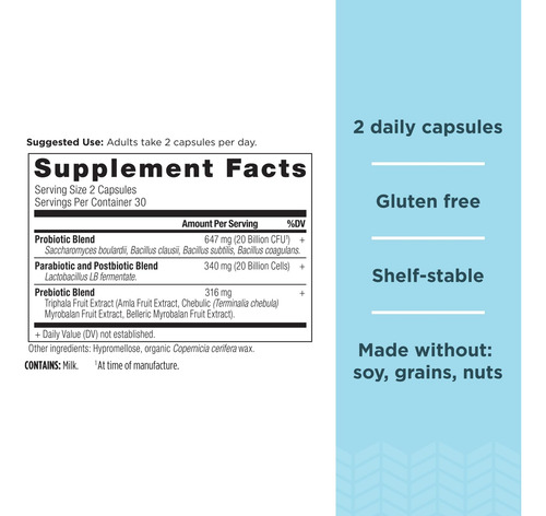 Ancient Nutrition Sbo Probiotic Trinity Daily Care, Probióti
