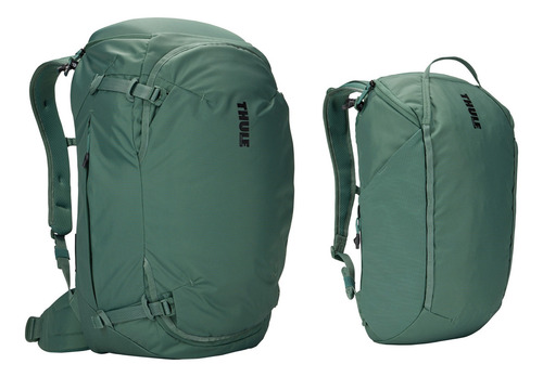 Mochila Para Viagem Ou Passeio Thule Landmark 60l Hazy Green Desenho Do Tecido Liso