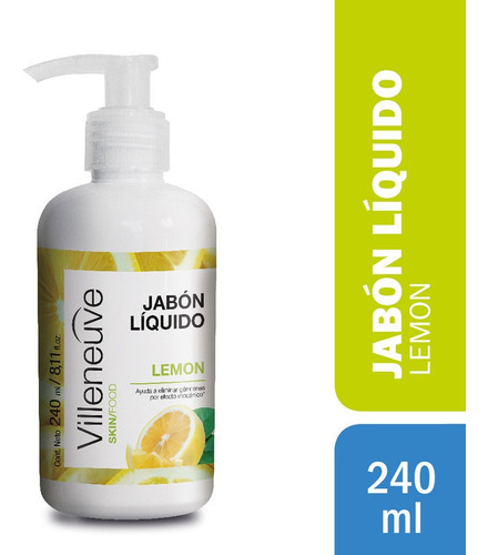 Jabon Liquido Villeneuve Lemon X 240 Ml
