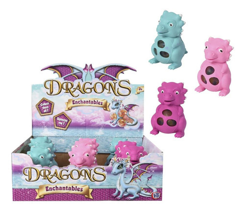 Squishy Dragon Apretable Antiestres Fidget Toy - Del Tomate