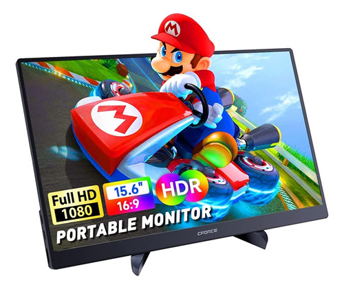 Monitor Portátil C-force, 15.6 Pulgadas Fhd 1080p Usb C Hdmi