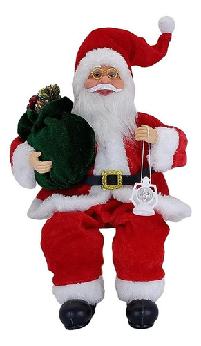 Hermosa Sentada Tradicional Santa Claus Lazhu Doll