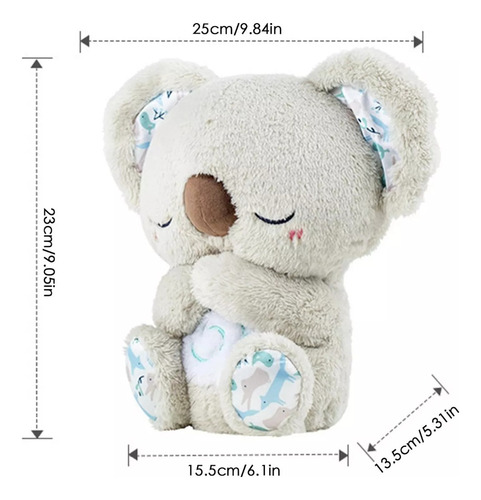 Un Koala De Peluche Que Respira Con Sonido Para Dormir Y Rel
