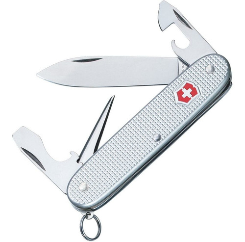 Corta Pluma Navaja Victorinox Swiss Army Pioneer Plata Alox