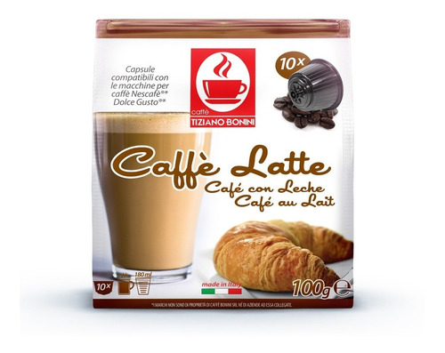 Cápsulas Bonini Compatibles Dolce Gusto - Caffé Latte