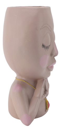 Maceta Face Macetero De Resina Para Mujer, Multiusos