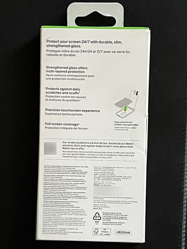 Mica Protectora Templada Belkin Original / iPhone 14 Pro Max (Usado)