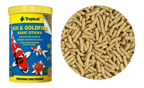 Tropical Goldfish & Koy Basic Stick 1600gr Sellado Acuario 