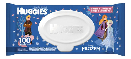 Toalhas Umedecidas Huggies Frozen - Pacote Com 100 Toalhas