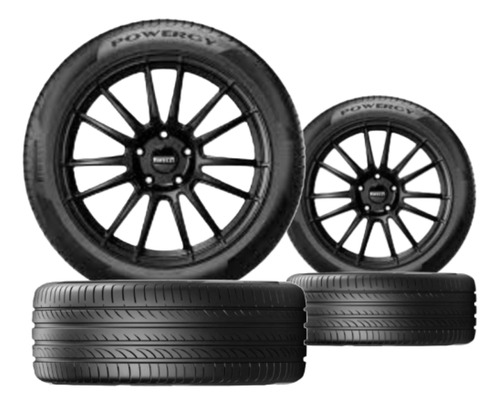 Kit De 4 Pneus Pirelli Aro 18 225/40 R 18 92w Xl Powergy
