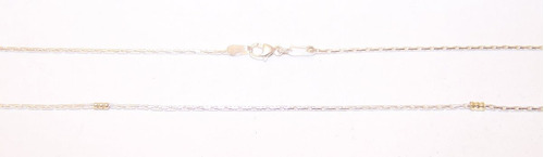 Imagen 3 de 7 de Cadena Plata 925 C/ Oro Cardano 60cm 1.5mm Garantía