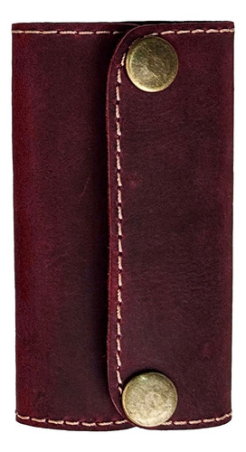 Llavero Thot Ra Porta Llaves Vintage Cuero Genuino P-52 Color Vino