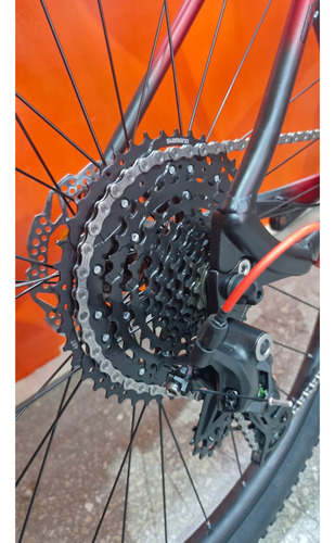 Bicicleta Venzo Stinger Mtb R29 Monoplato 10 Vel Shimano Negro/rojo M
