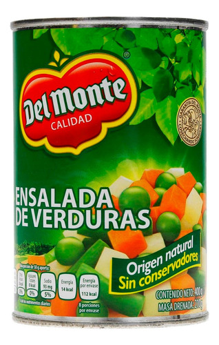 8 Pack Ensalada De Verduras Del Monte 400