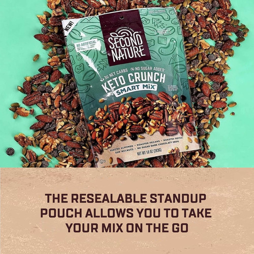 Second Nature Keto Crunch Smart Snack Mix, Paquetes De Refri