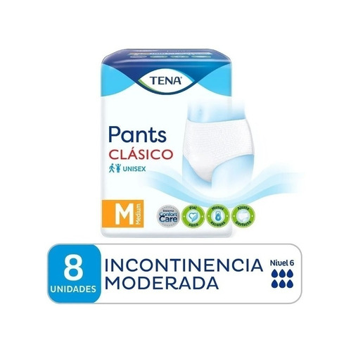 Imagen 3 de 3 de Pañales para adultos descartables Tena Ropa Interior Pants Clásico M x 8 u