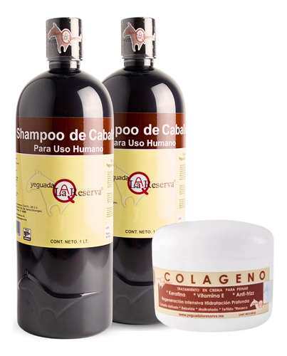 Shampoo De Caballo Negro+ Colágeno Grande Yeguada La Reserva