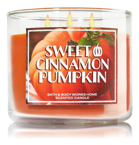 Bath And Body Works Thankful Candle Sweet Cinnamon Pumpki