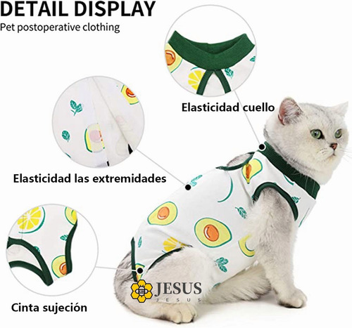 Imagen 7 de 8 de Fajas Postoperatorias Para Gato Y Perro Chaleco Mascotas