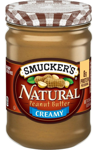 Smucker's Natural Creamy Peanut Butter, 454g