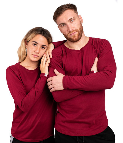 Imagen 5 de 9 de Remera Hombre Pack 2 Manga Larga Ultima Modelo Importad A15