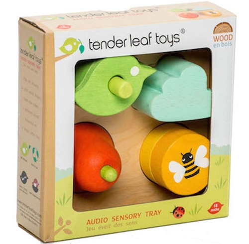 Formas Sensoriales Tender Leaf Toys De Madera 4 Pzas Febo