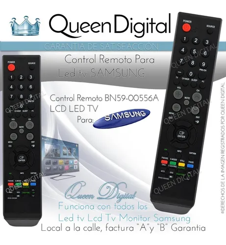 Control Remoto Para Samsung Pl42c91 Ln32r51 Le40f86 Ps50q92h