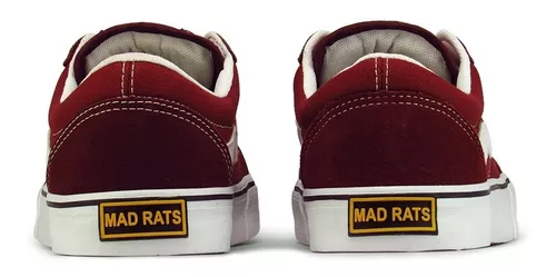 Tênis Mad Rats Old School vinho - LOKAL SKATE SHOP