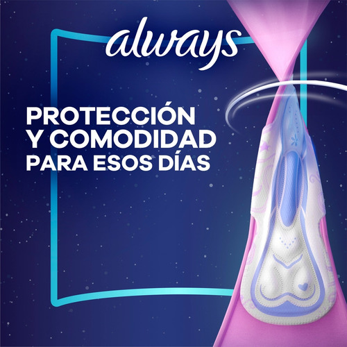 Toallas Femeninas Always Suave Nocturna, 30 Unidades