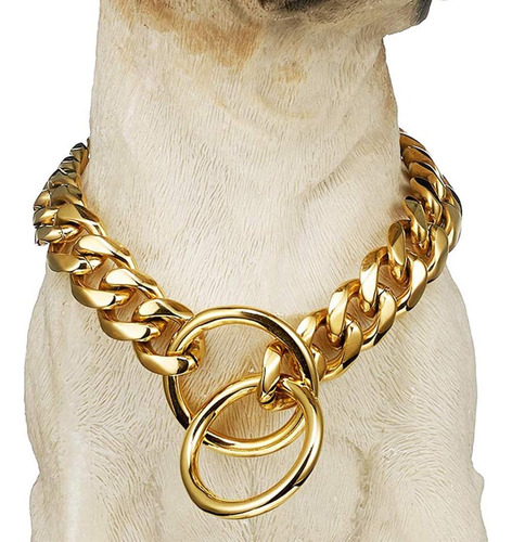 Bmusdog Cadena Collar Para Perro Cadena De Eslabones Cubanos