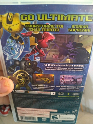 Jogo Psp Umd Ben 10 Cosmic Destruction Impecavel Completo (Usado)