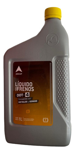 Liquido De Frenos Dot 4 Ancap 1 Litro