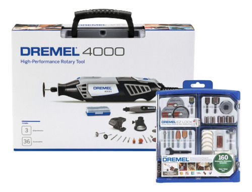 Retífica Dremel 4000 36 Acess. + Kit 160 Peças