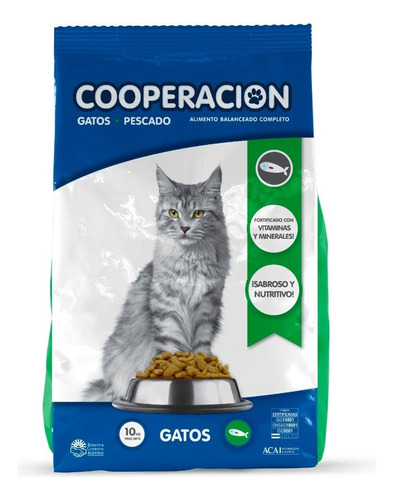 Alimento Cooperacion Gato Adulto Sabor Pescado X 10kg