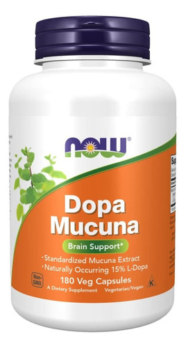 Now Foods | Dopa Macuna 15%  | 500mg | 180 Veg Capsules