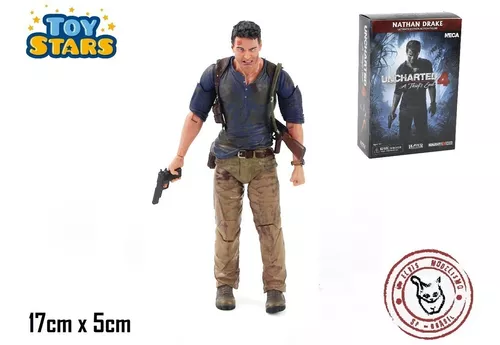 Boneco 17cm Uncharted - Nathan Drake Articulado + Acessórios