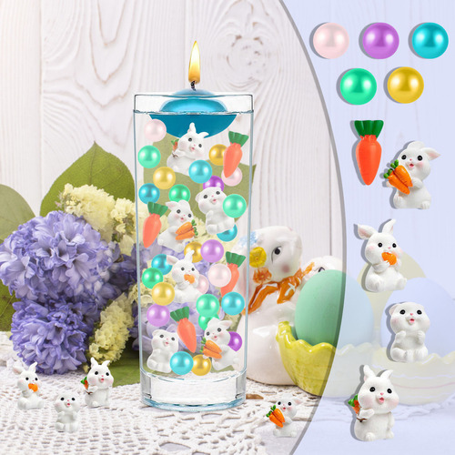 Perlas flotantes para rellenar jarrones de Pascua, perlas flotantes, color 0010, color multicolor