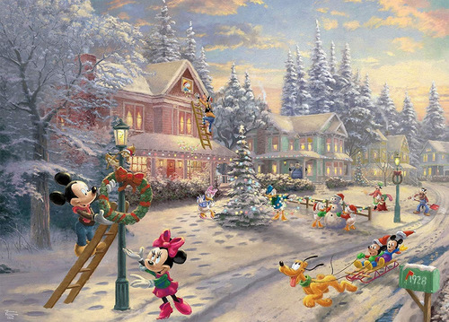 Ceaco Thomas Kinkade Rompecabezas Navideño Victoriano De Mic