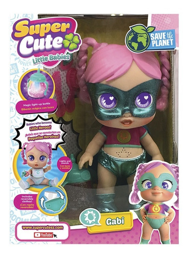 Super Cute Gabi Heroína Biberón C/luz Orig Next Point