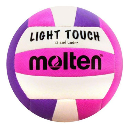Molten Luz Touch Voleibol, Púrpura/rosado, 12 & Under/8.1 Oz